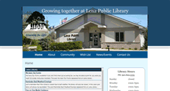 Desktop Screenshot of lenalibrary.org
